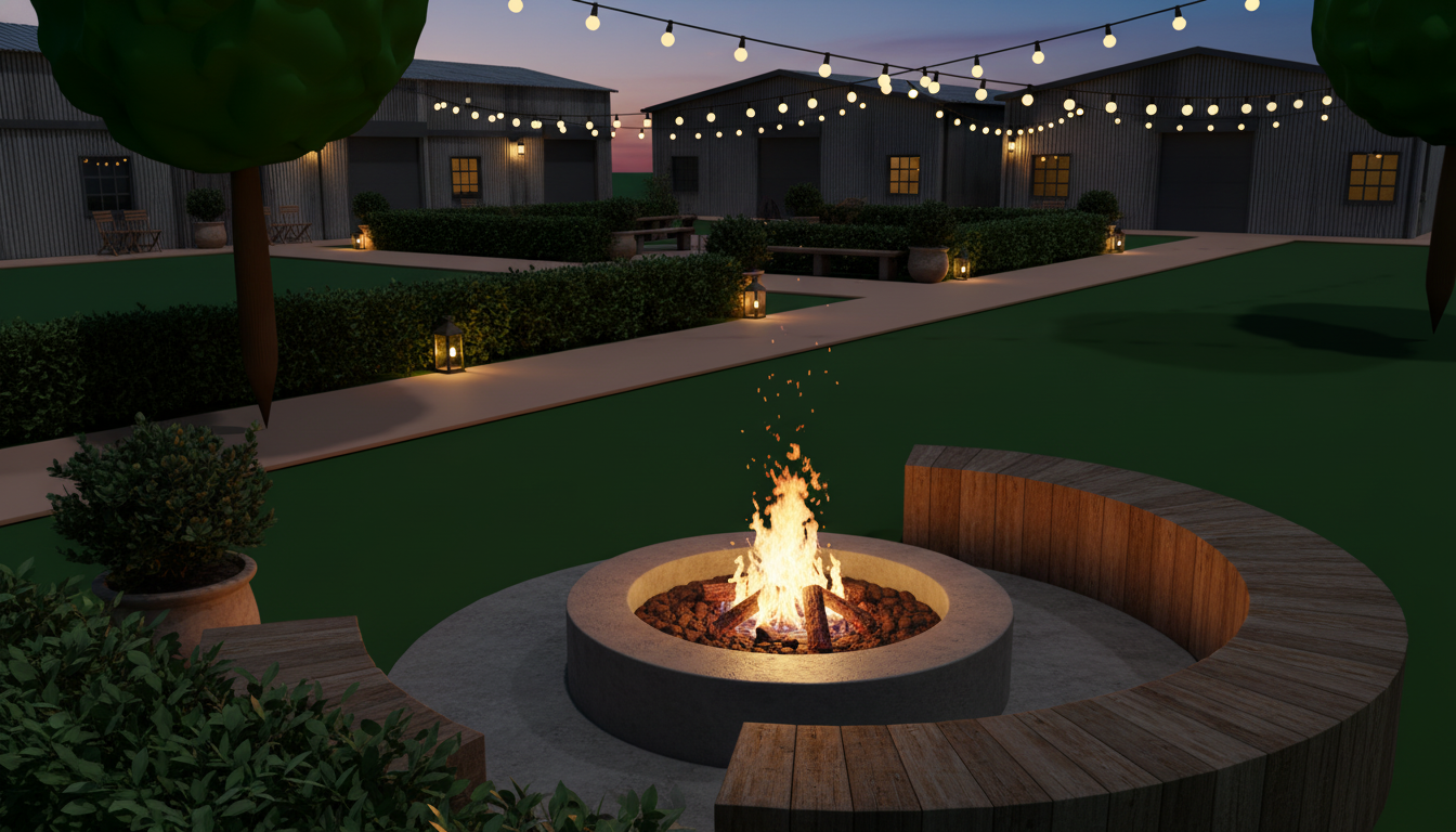 v11 blue hour fire pit