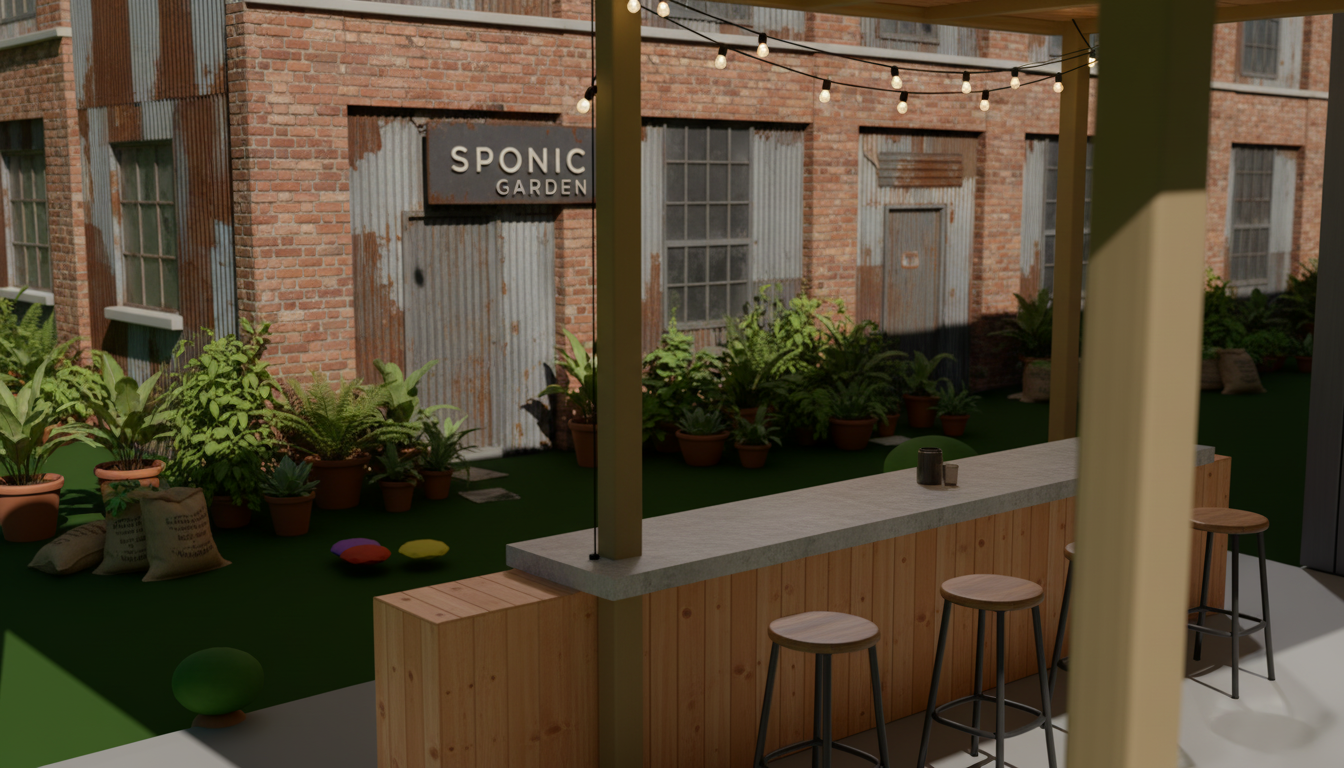 v11 photorealistic coffee bar